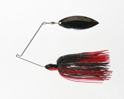 3/8 oz, Black/Red, R wire, Single, Willow, Nickel