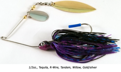 1/2oz., Tequila, R-Wire-Tandem, Willow, Gold/silver